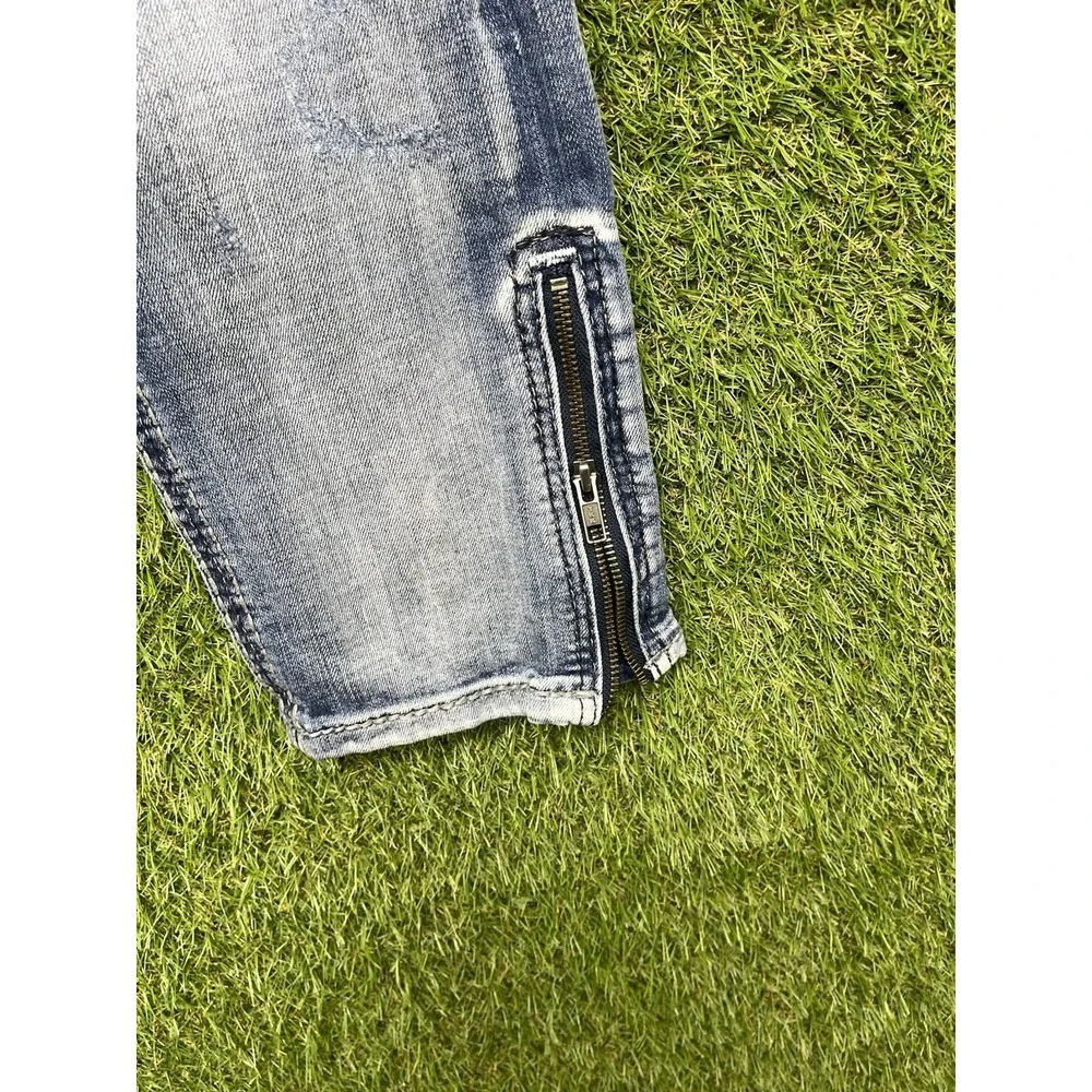 Rock Revival Jeans Mens 30 Jerry Straight Leg Cross Grunge Punk y2k Casual 2000s